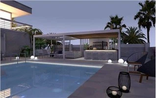 Gazebo Pergola Aluminium 3 X 3m