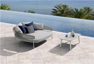 Kamar Pemandangan Laut Grey Garden Daybed